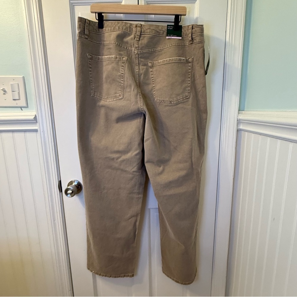 Wild Fable Tan High Rise Straight Leg Distressed Jeans - Picture 5 of 7